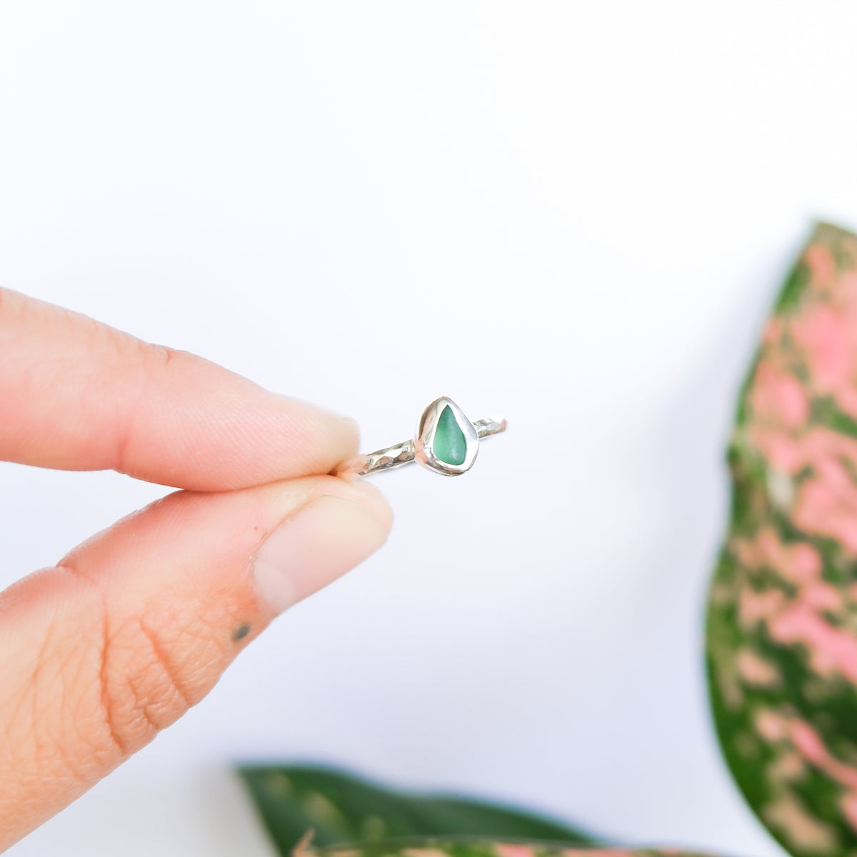 Teal Sea Glass Ring | I