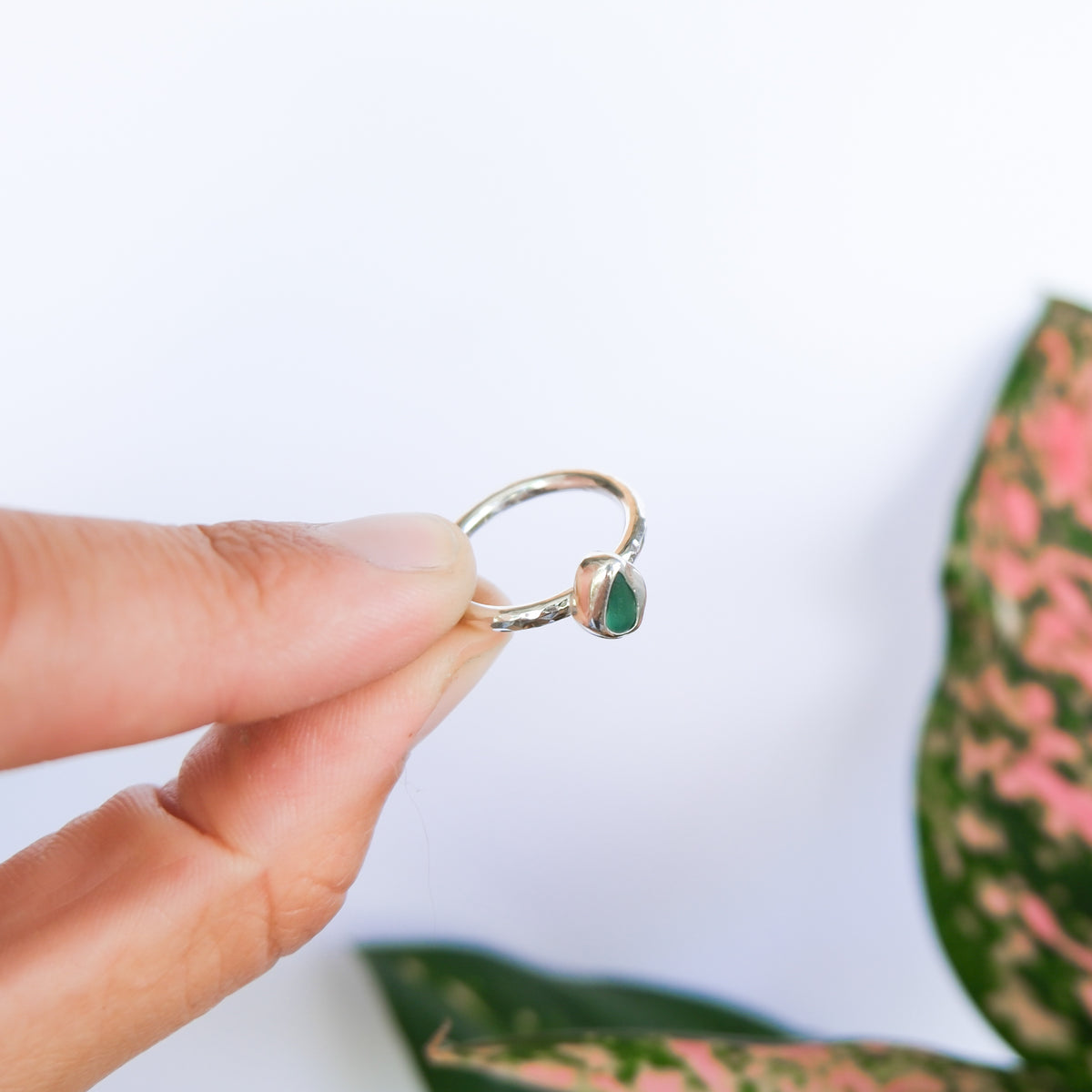 Teal Sea Glass Ring | I