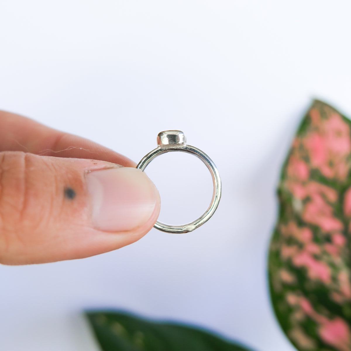 Teal Sea Glass Ring | K
