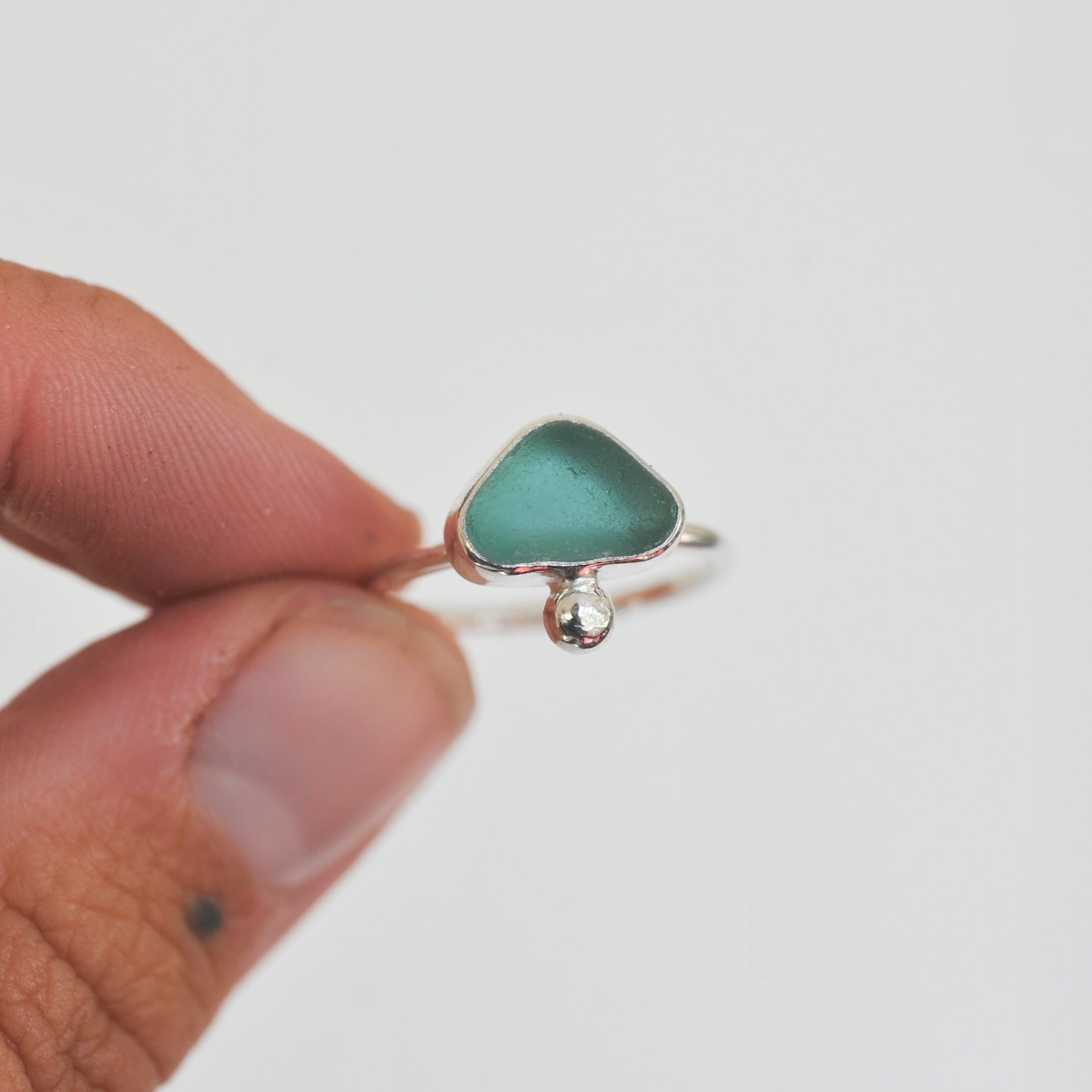 Sea Glass Ring | L