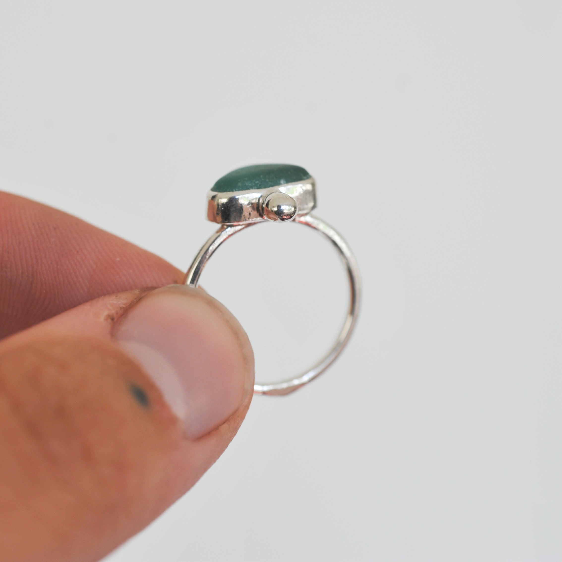 Sea Glass Ring | L