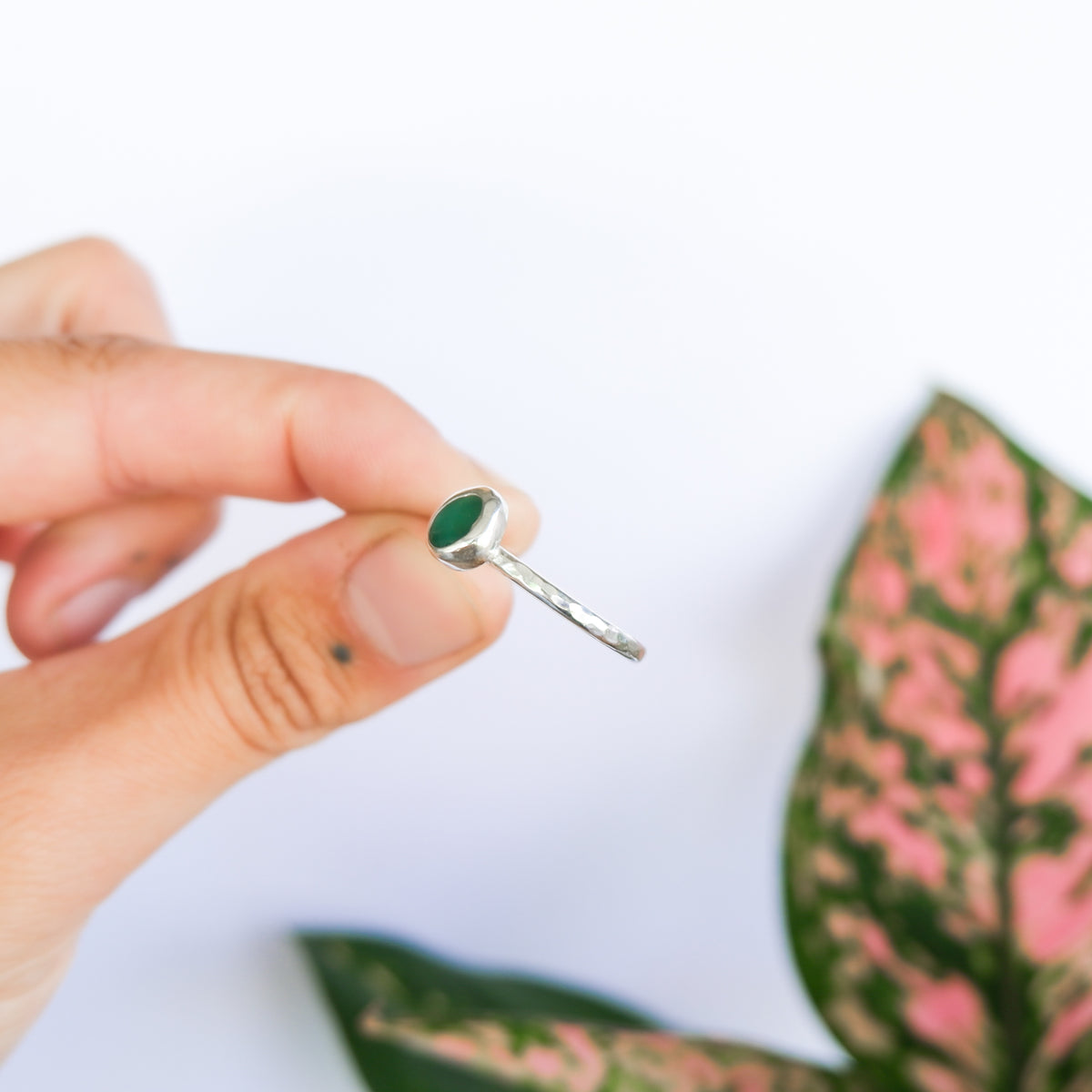 Teal Sea Glass Ring | T