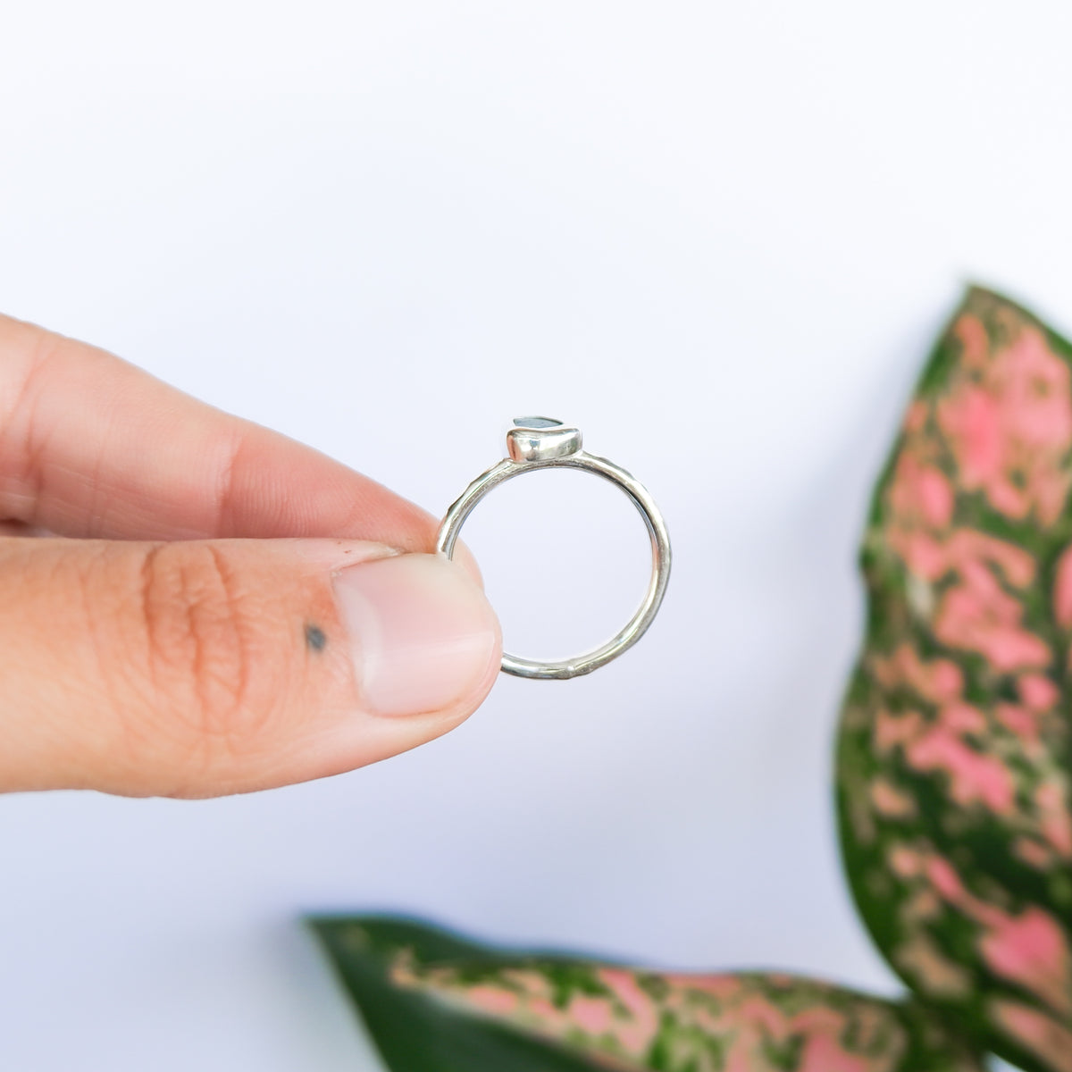 Teal Sea Glass Ring | P
