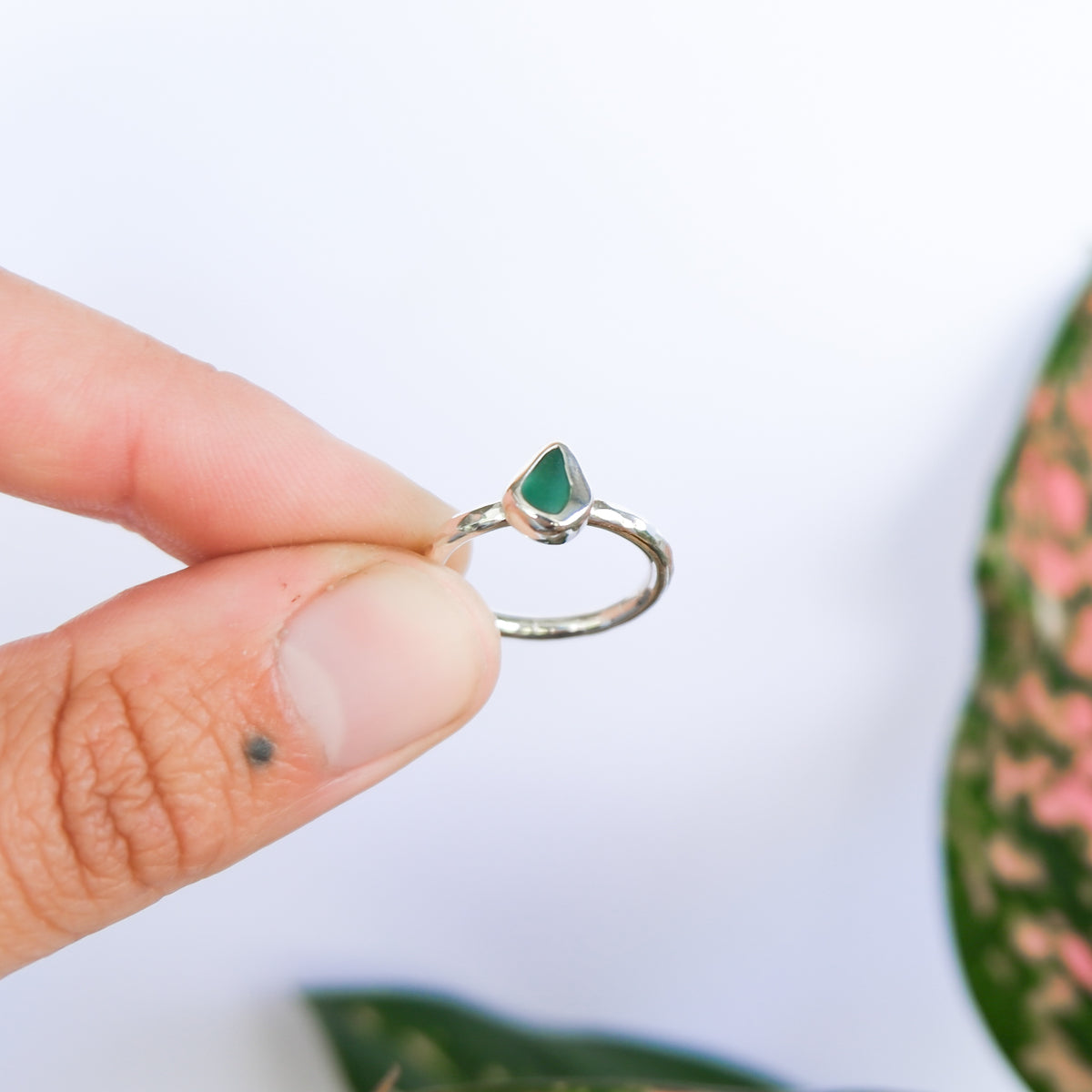 Teal Sea Glass Ring | I