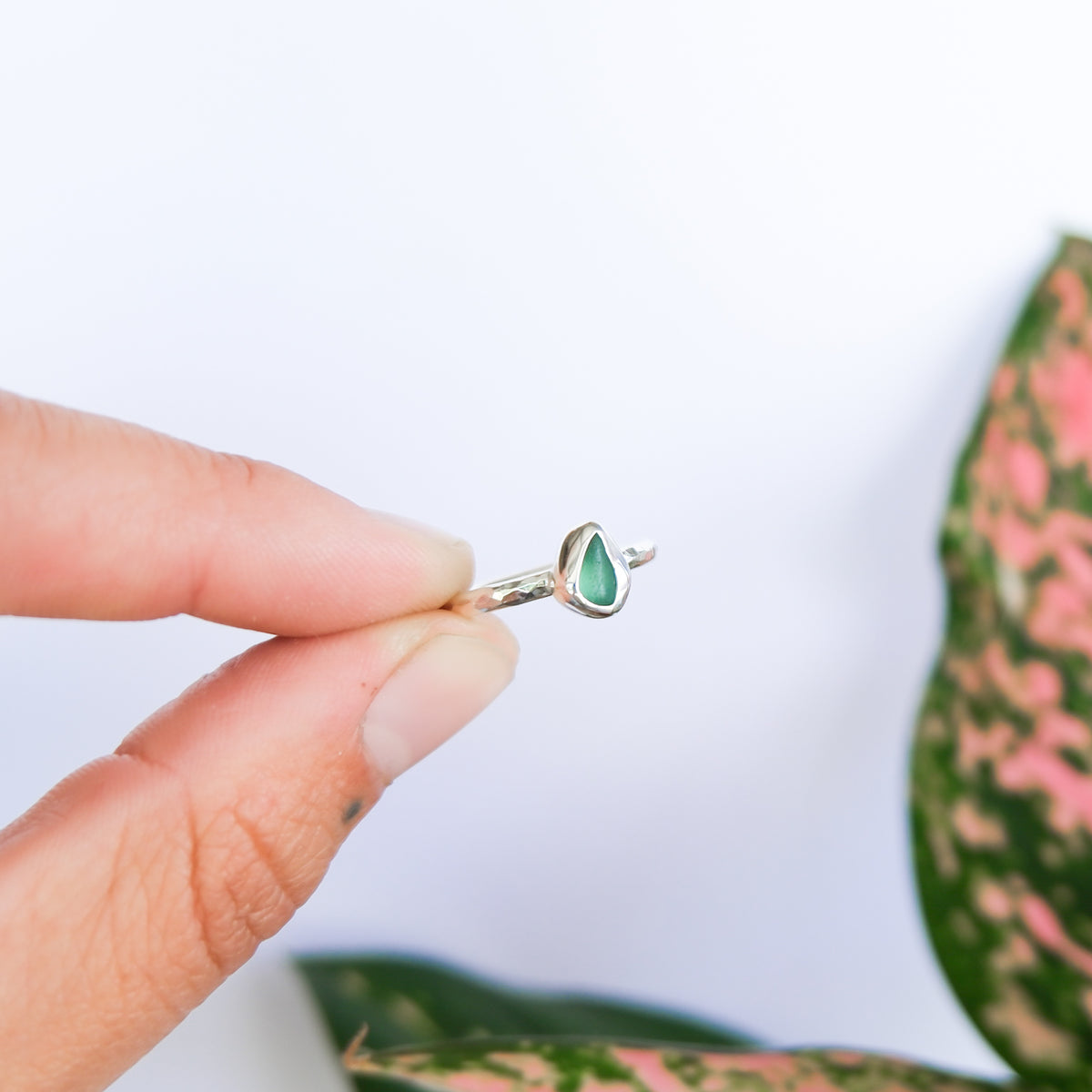 Teal Sea Glass Ring | I