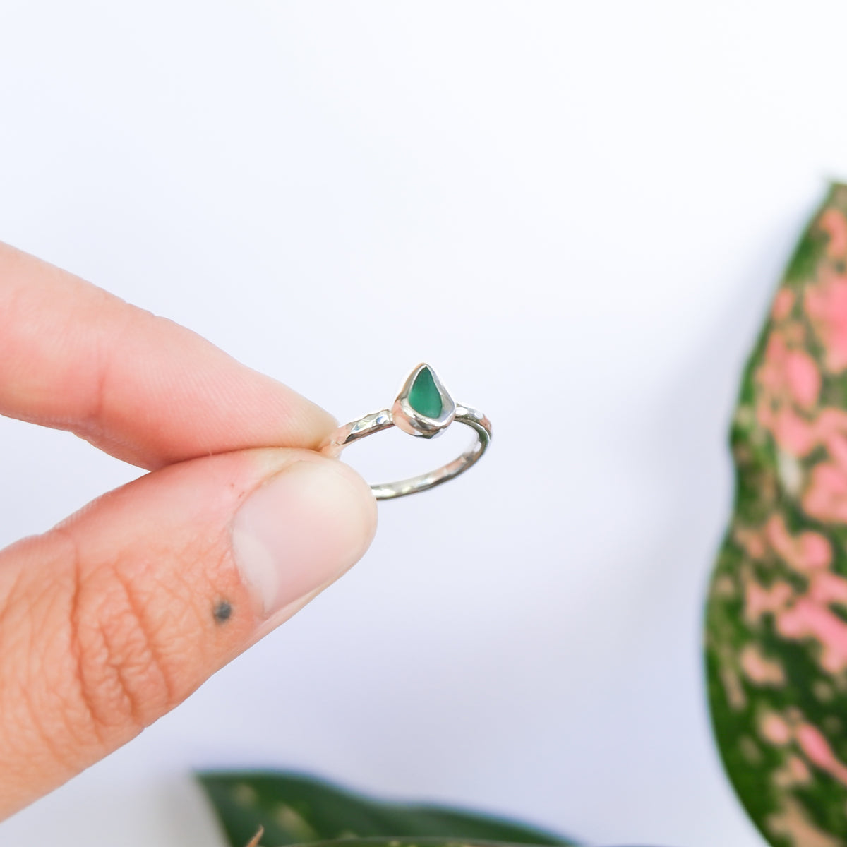 Teal Sea Glass Ring | I