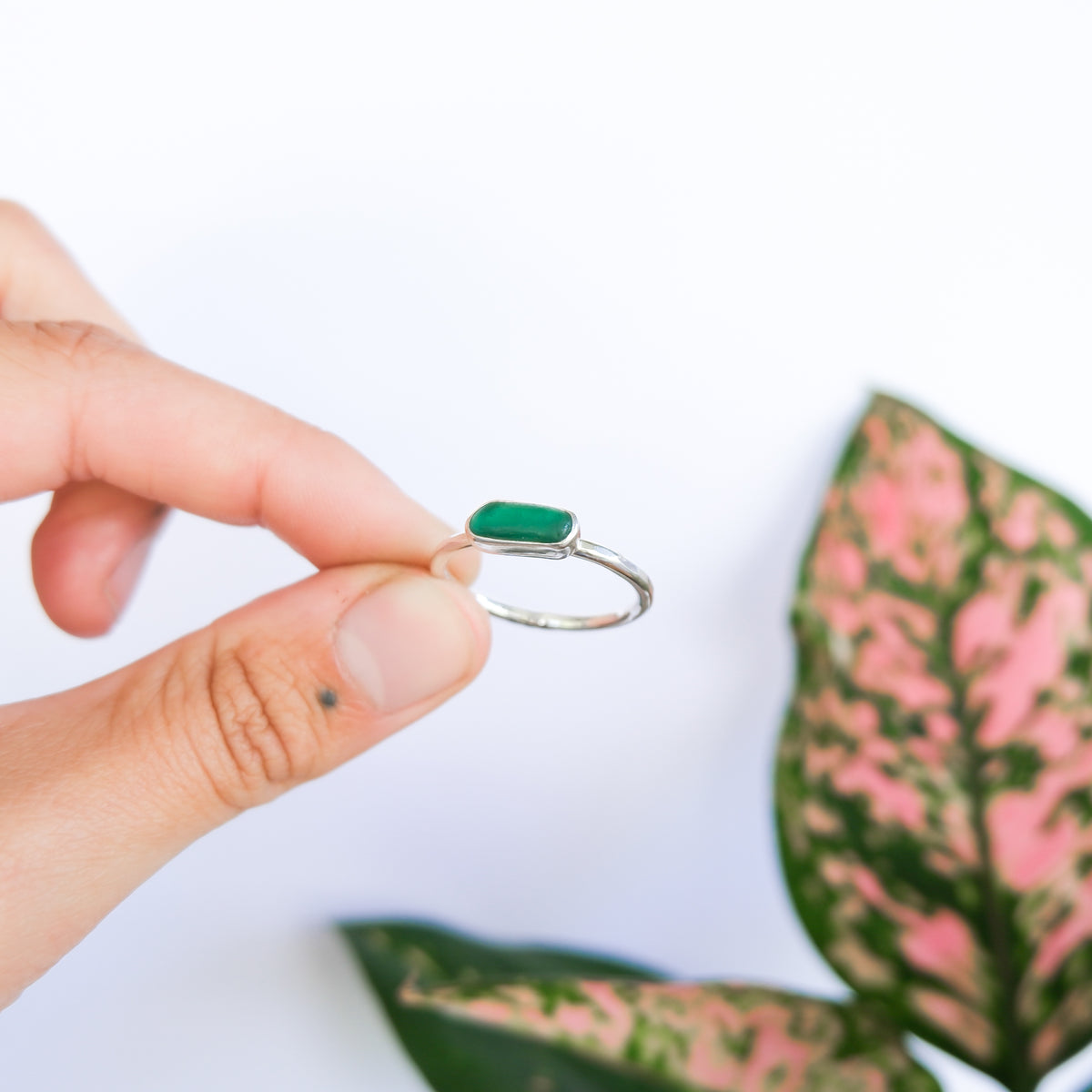Teal Sea Glass Ring | V