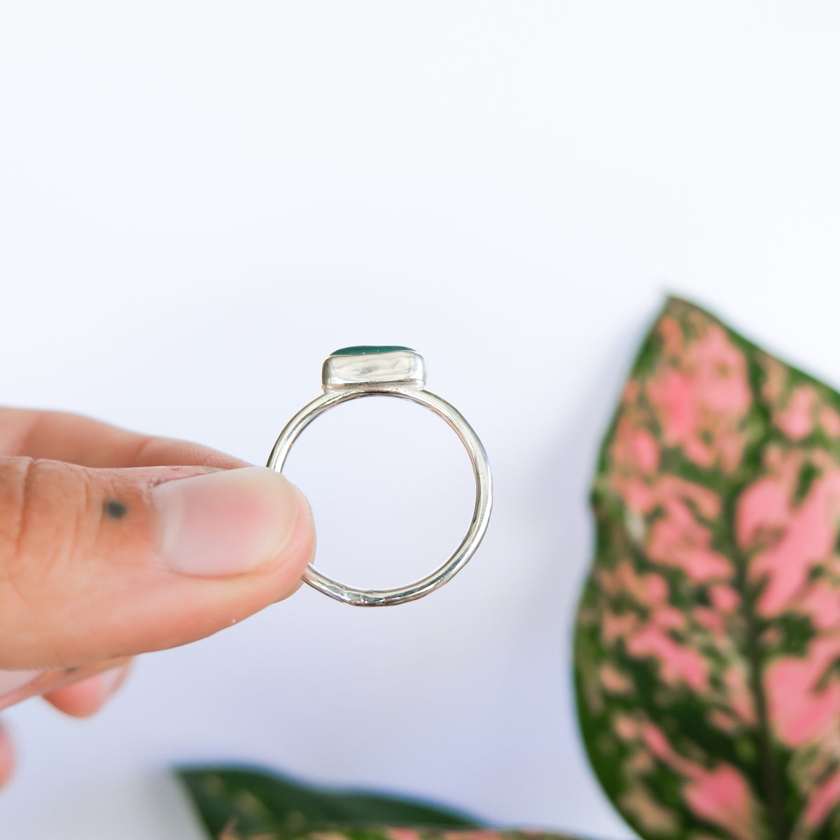 Teal Sea Glass Ring | V