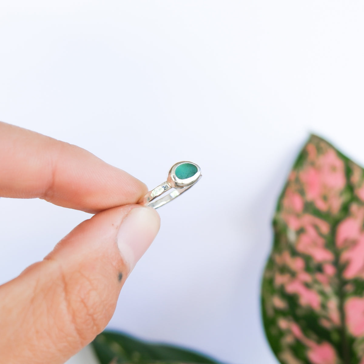 Teal Sea Glass Ring | I