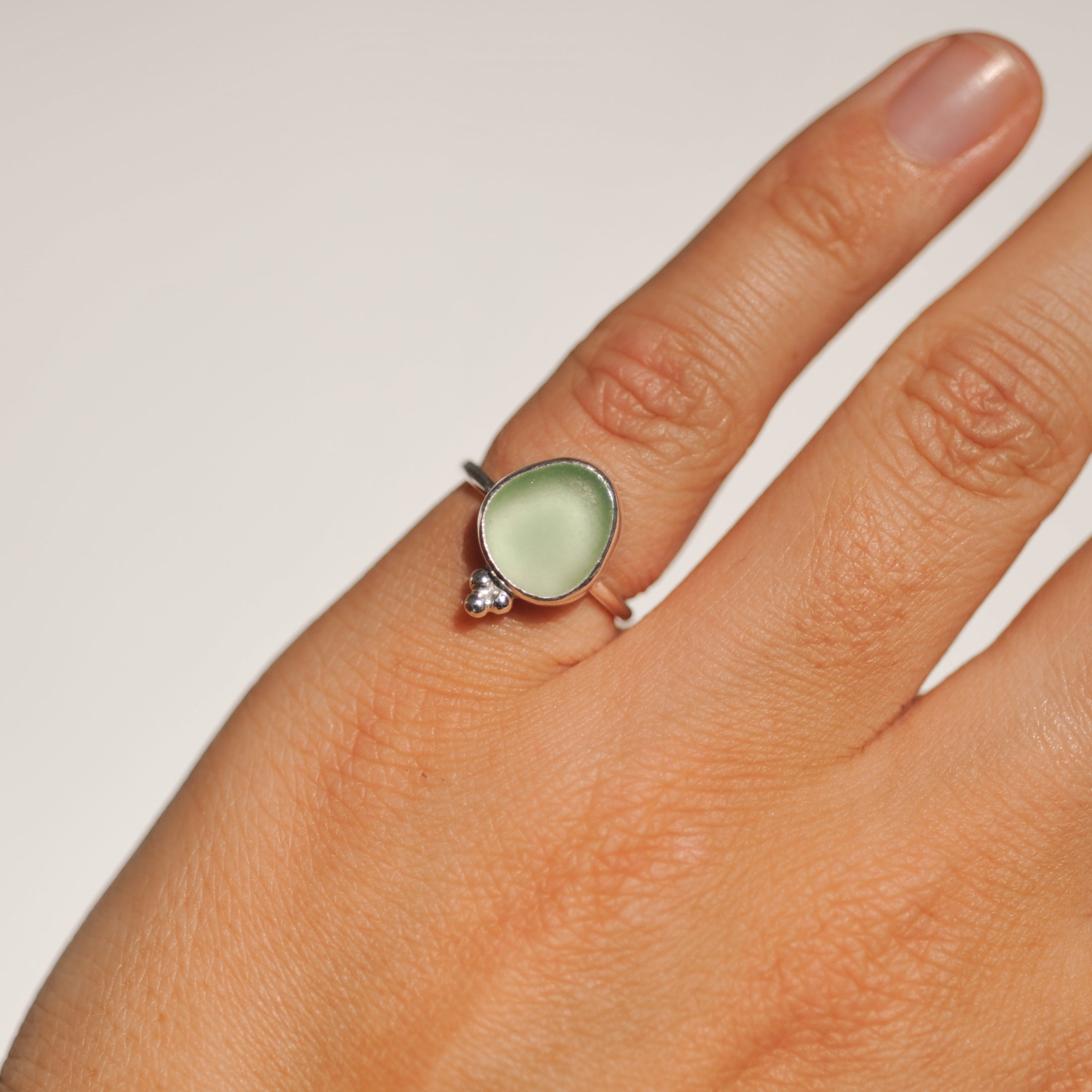 Sea Glass Ring | J