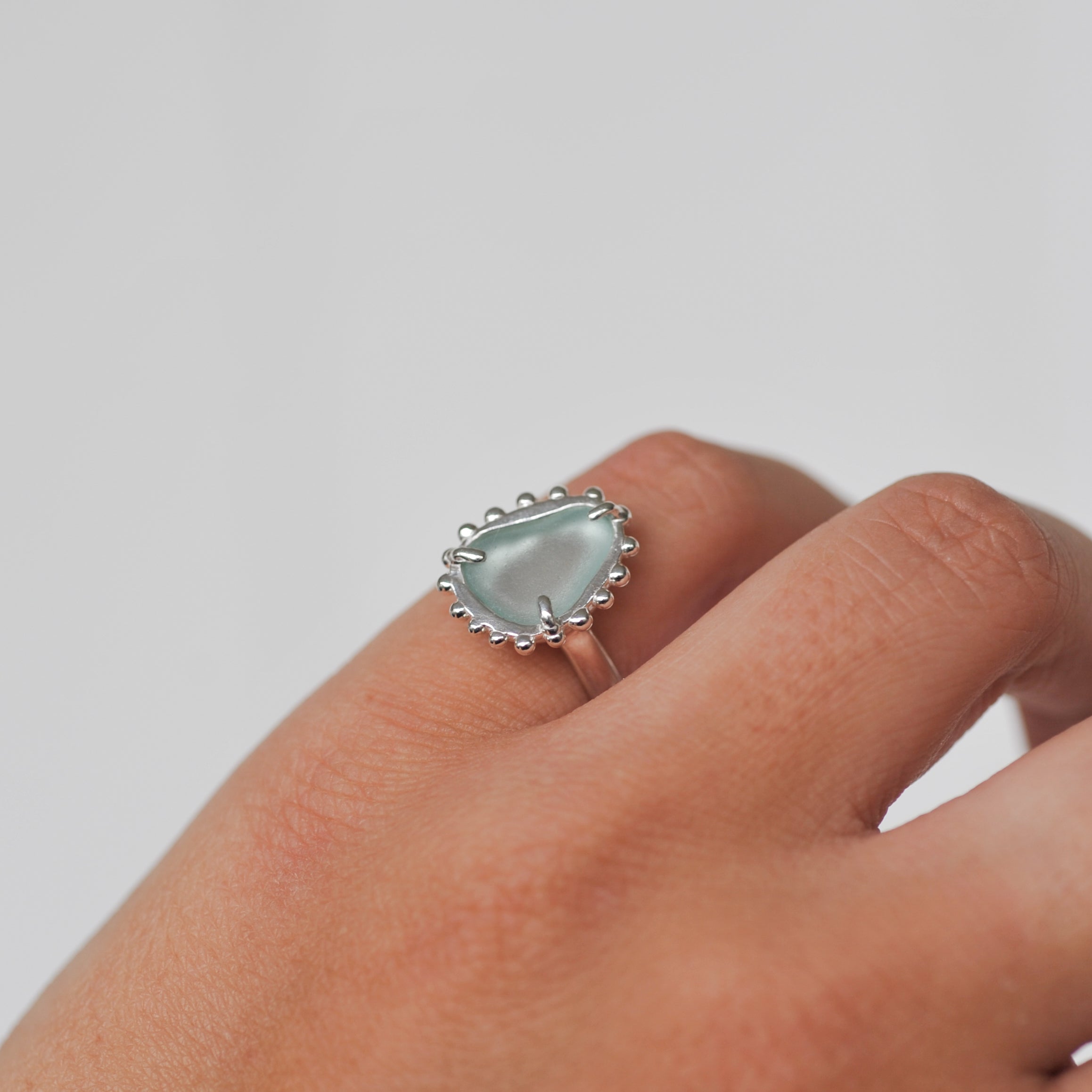 Sea Glass Ring | L