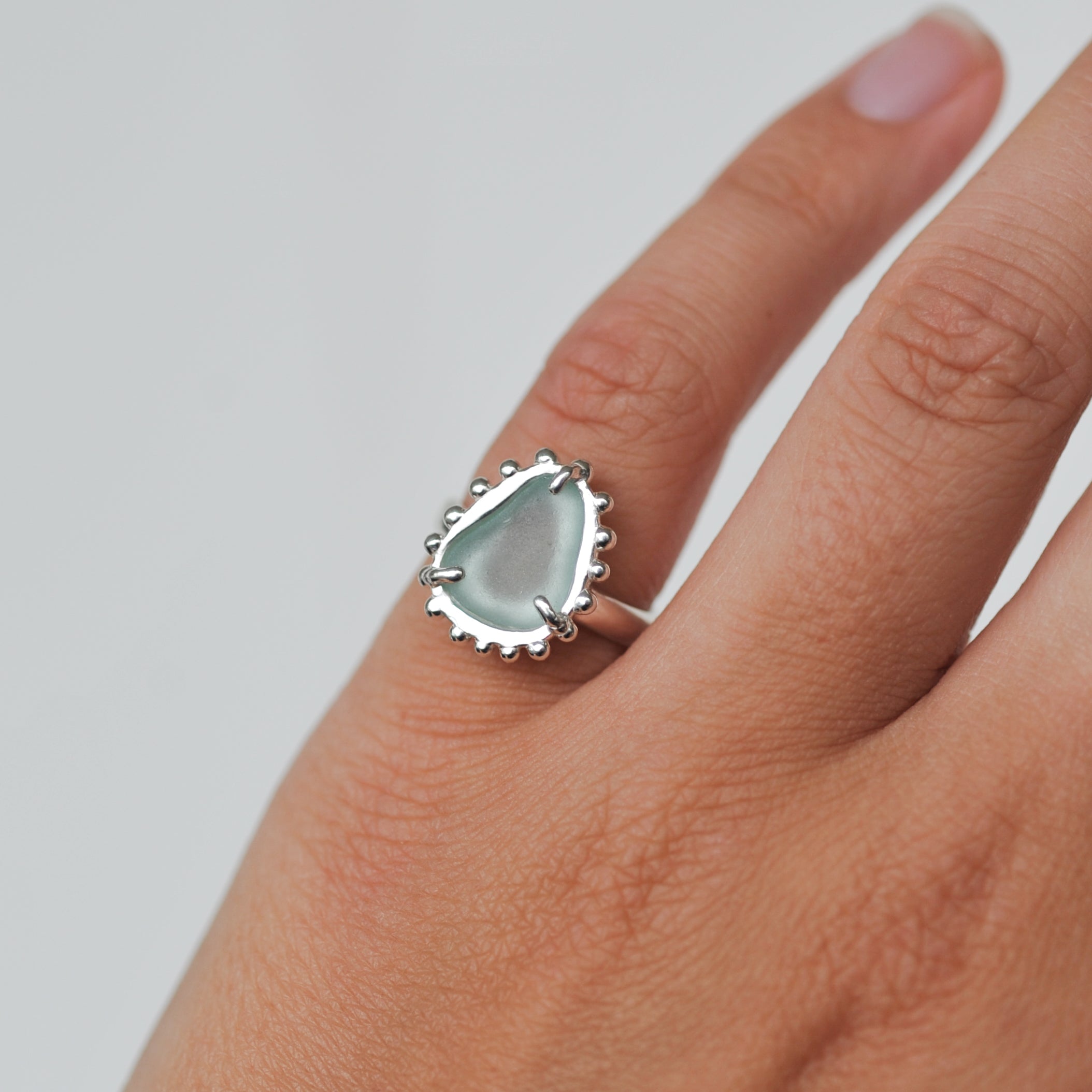 Sea Glass Ring | L
