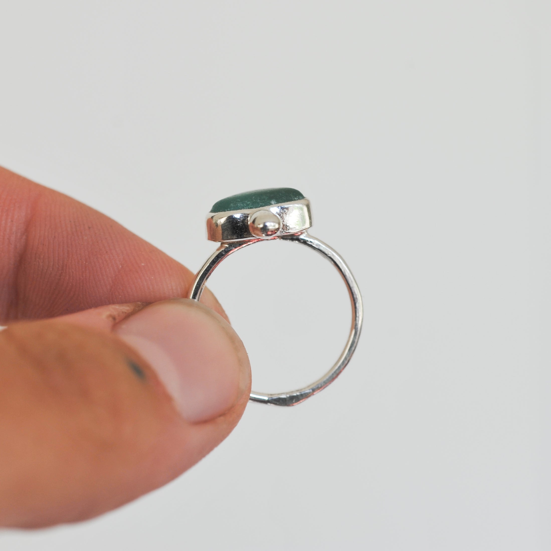 Sea Glass Ring | L